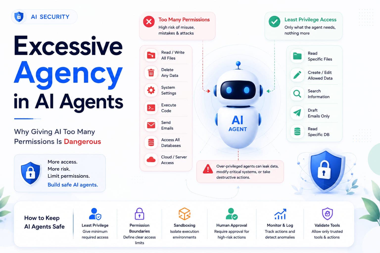 Excessive Agency in AI Agents: Why Giving AI Too Many Permissions Is Dangerous